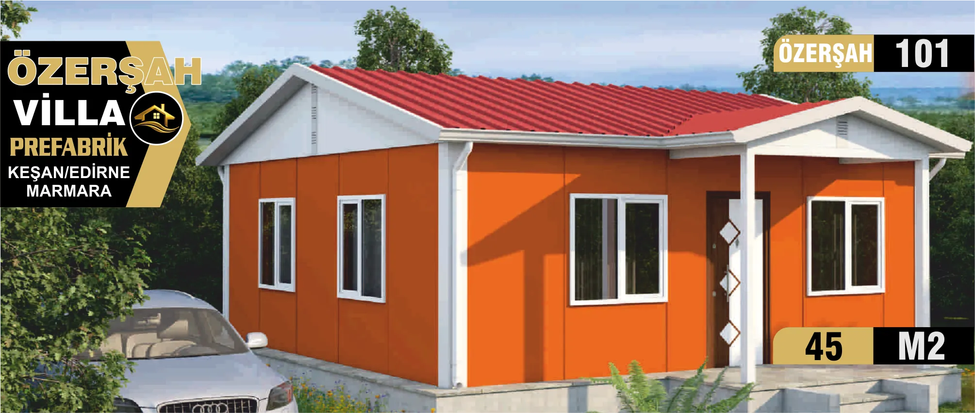 101 - 45m² Tek Katlı Prefabrik Ev