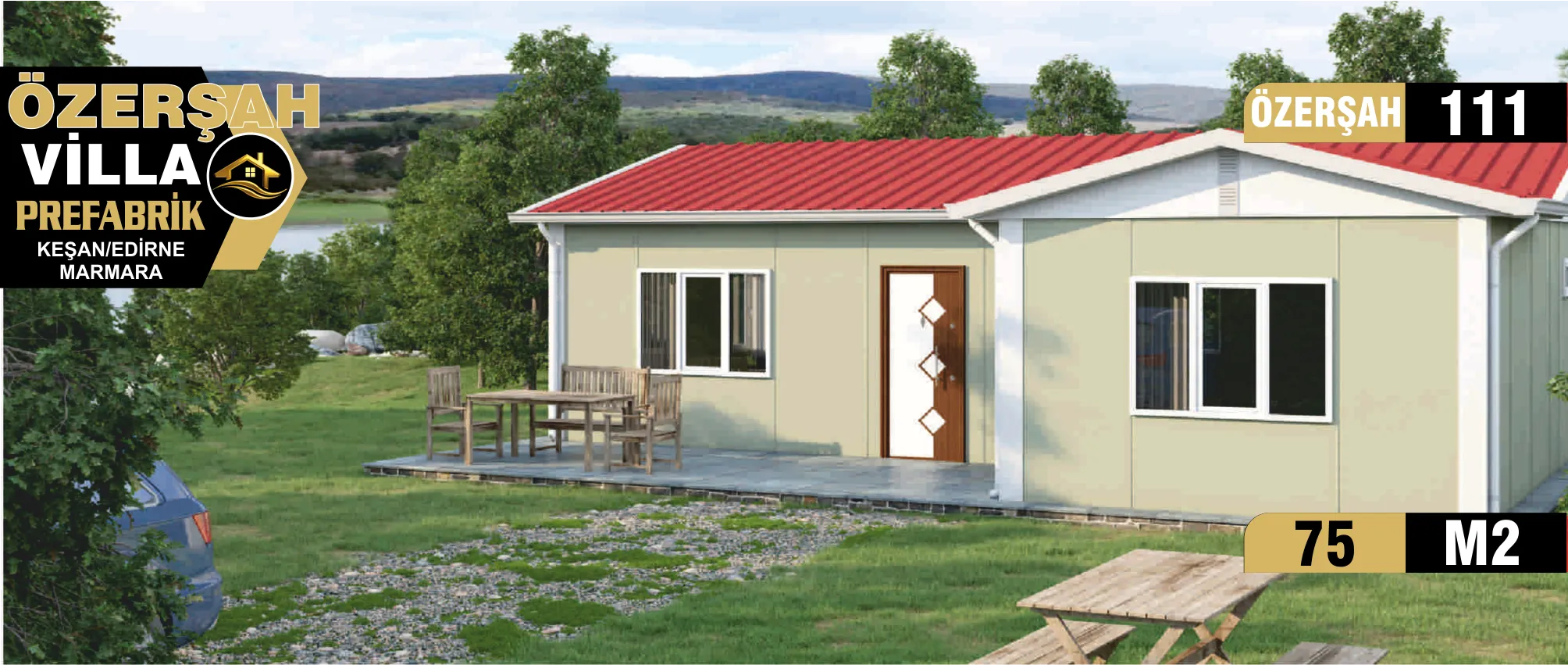 111 - 75m² Tek Katlı Prefabrik Ev