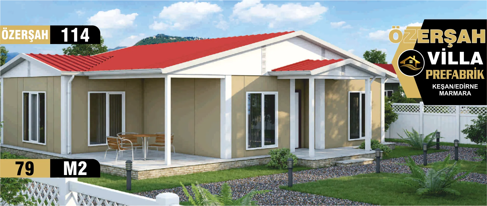 114 - 79m² Tek Katlı Prefabrik Ev