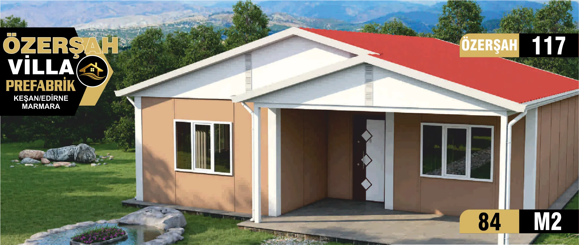 117 - 84m² Tek Katlı Prefabrik Ev