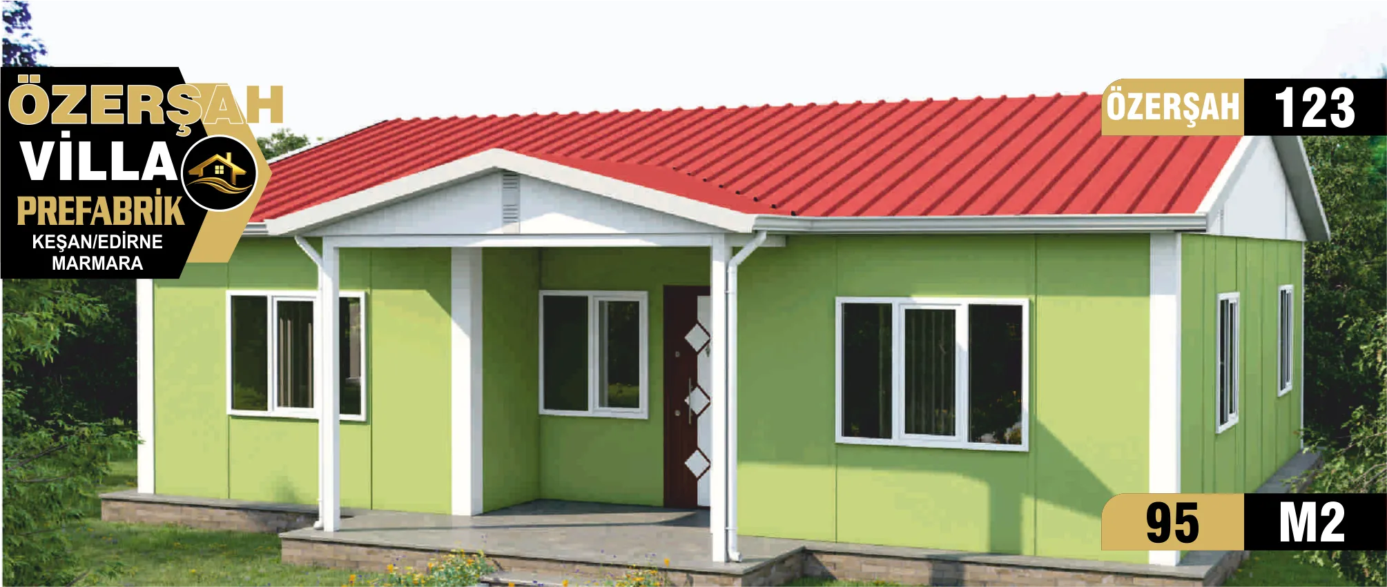 123 - 95m² Tek Katlı Prefabrik Ev