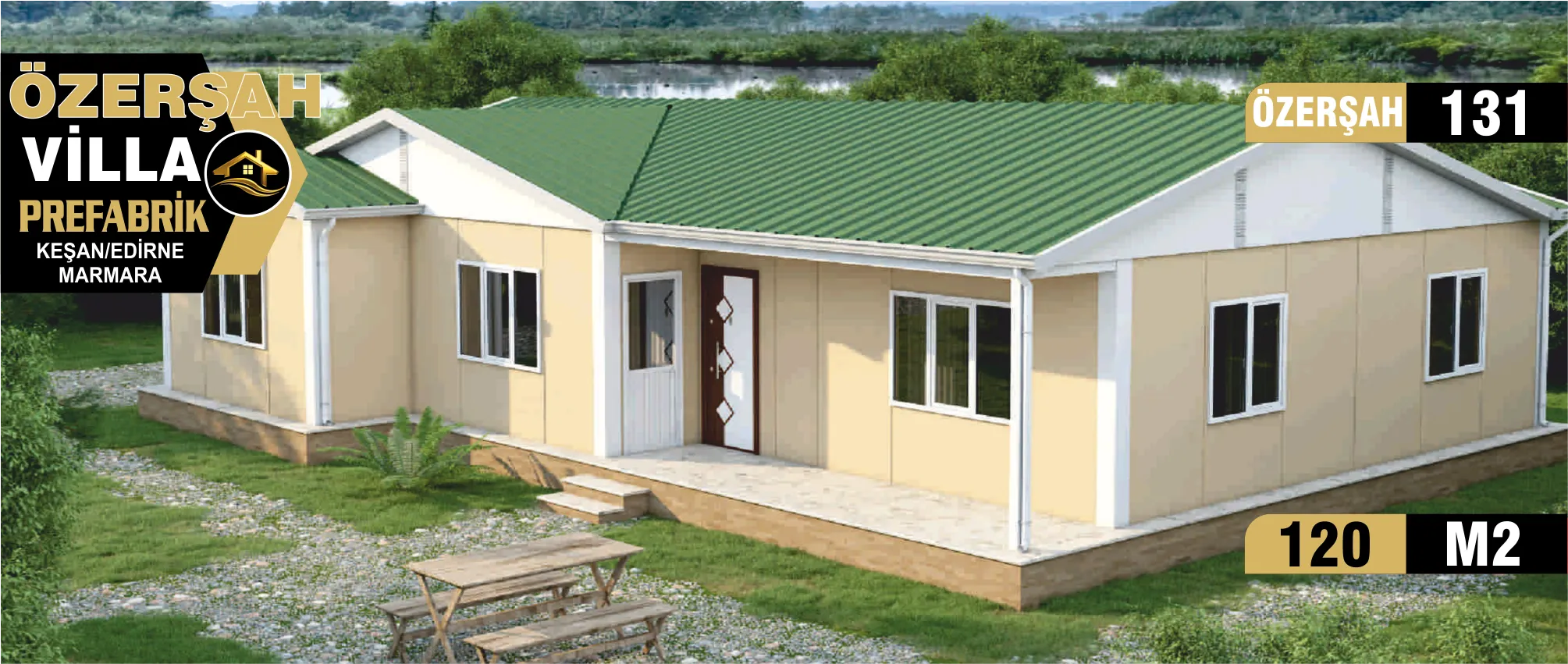 131 - 120m² Tek Katlı Prefabrik Ev