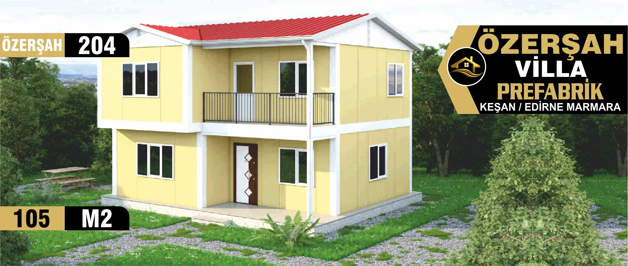 204 - 105m² İki Katlı Prefabrik Ev