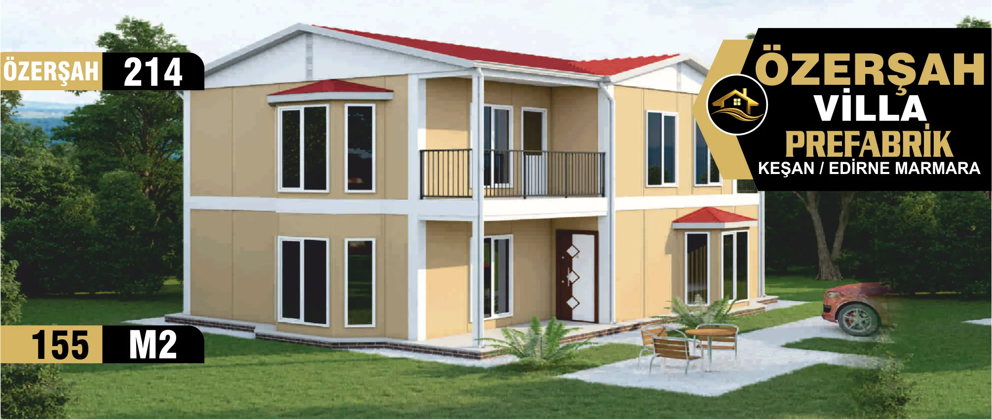 214 - 155m² İki Katlı Prefabrik Ev