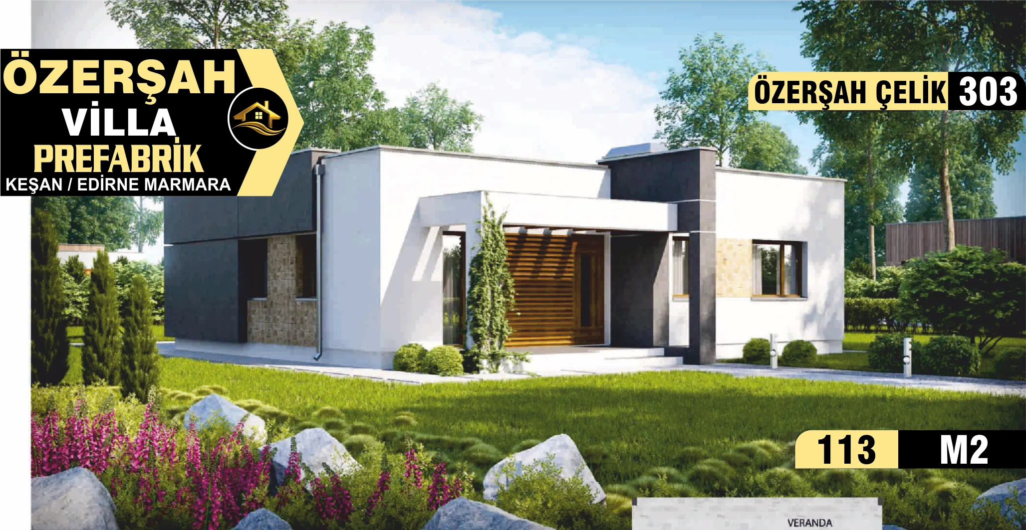 303- 113 m² Tek Katlı Çelik Ev