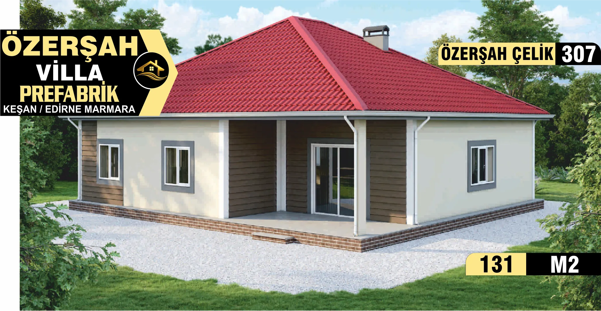 307- 138m² Tek Katlı Çelik Ev