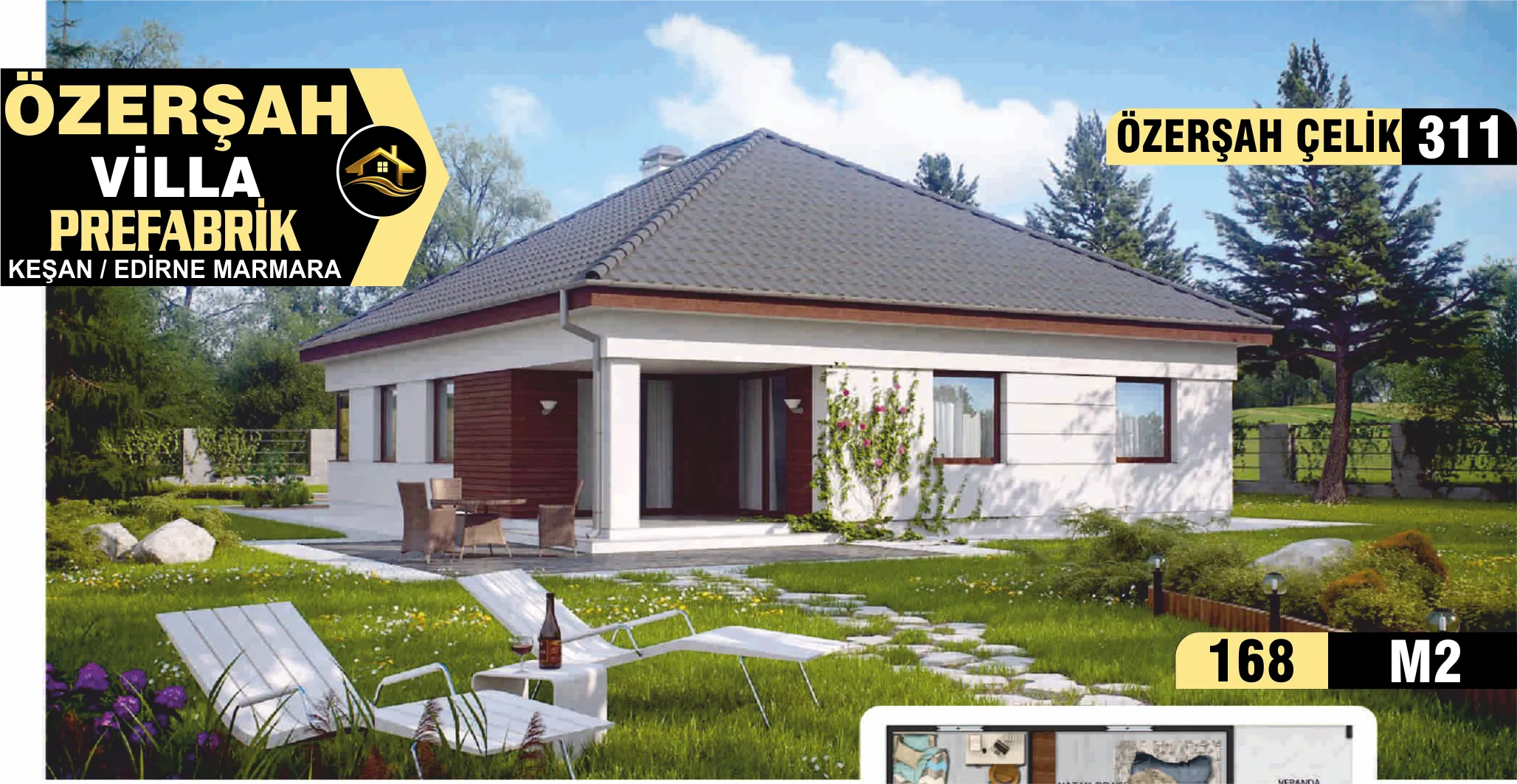 311- 175m² Tek Katlı Çelik Ev