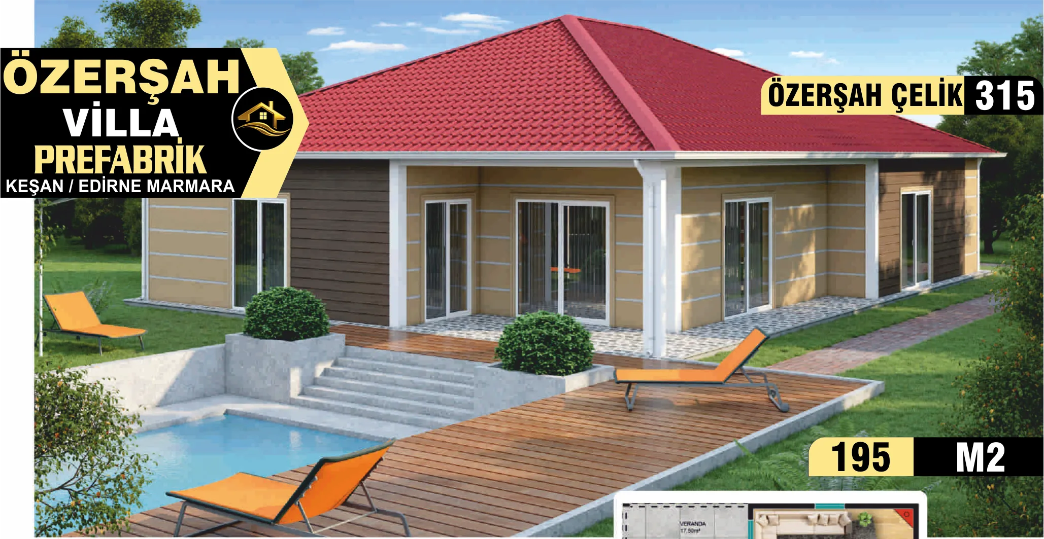 315- 201m² Tek Katlı Çelik Ev