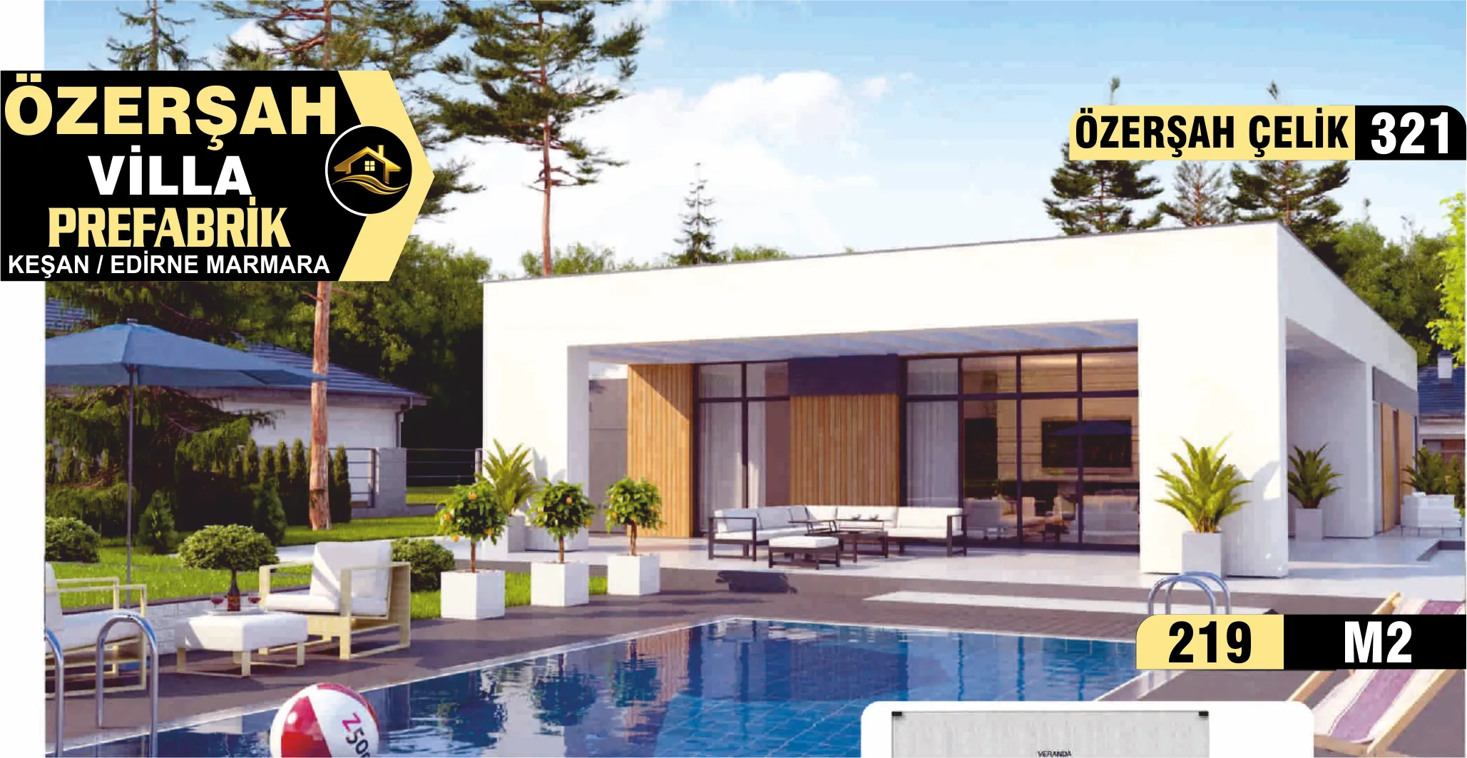 321 - 227m² Tek Katlı Çelik Ev