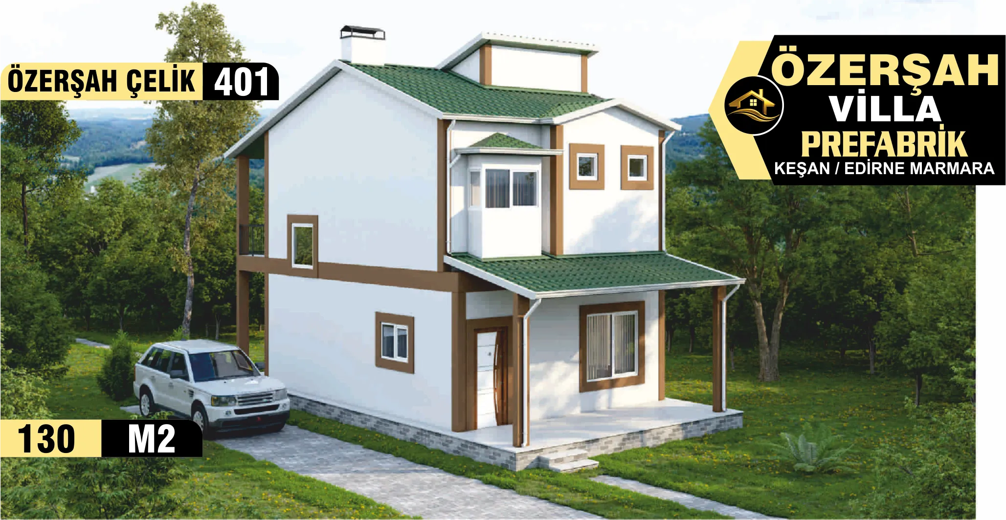 401 - 130m² İki Katlı Çelik Ev