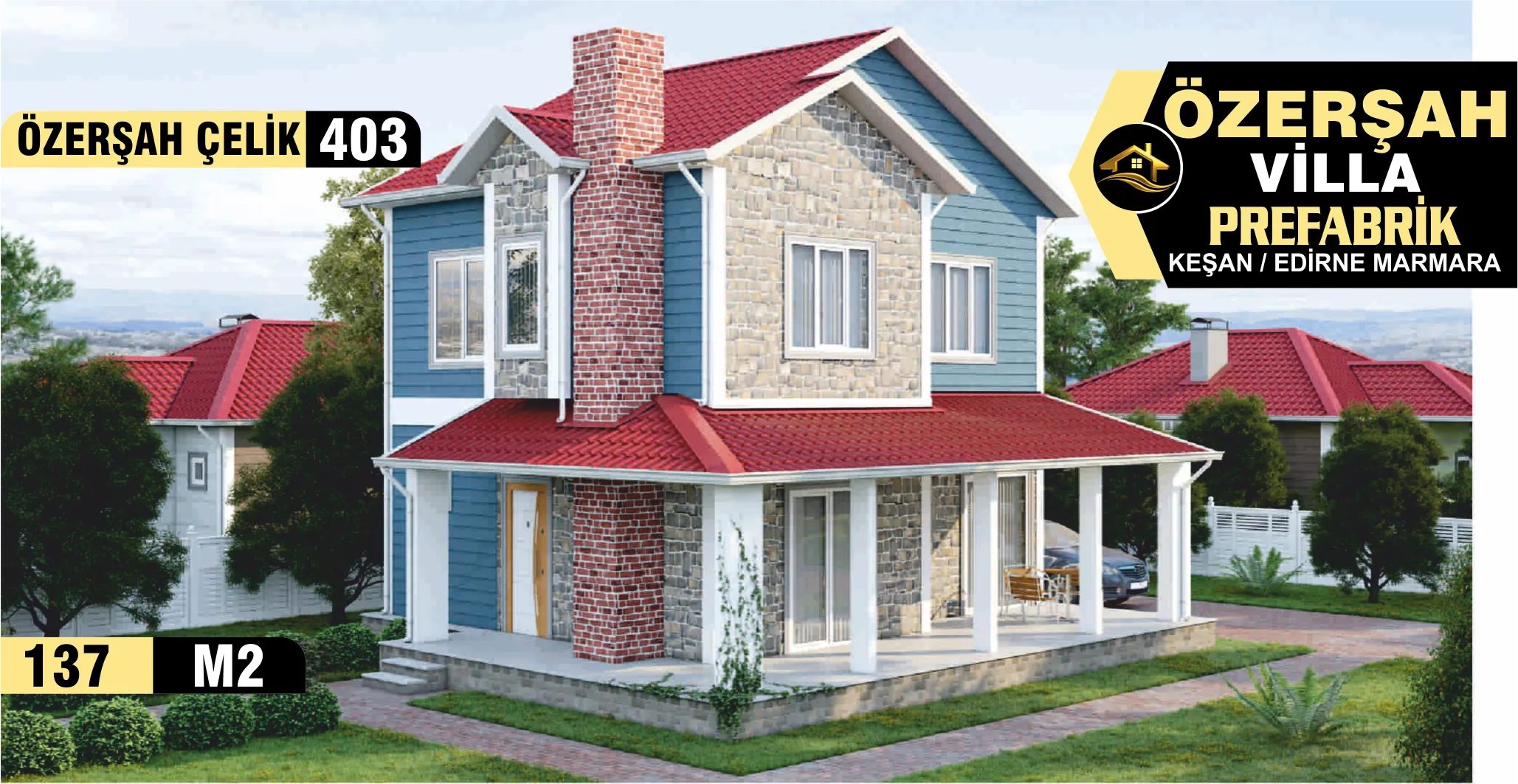 403 - 137m² İki Katlı Çelik Ev