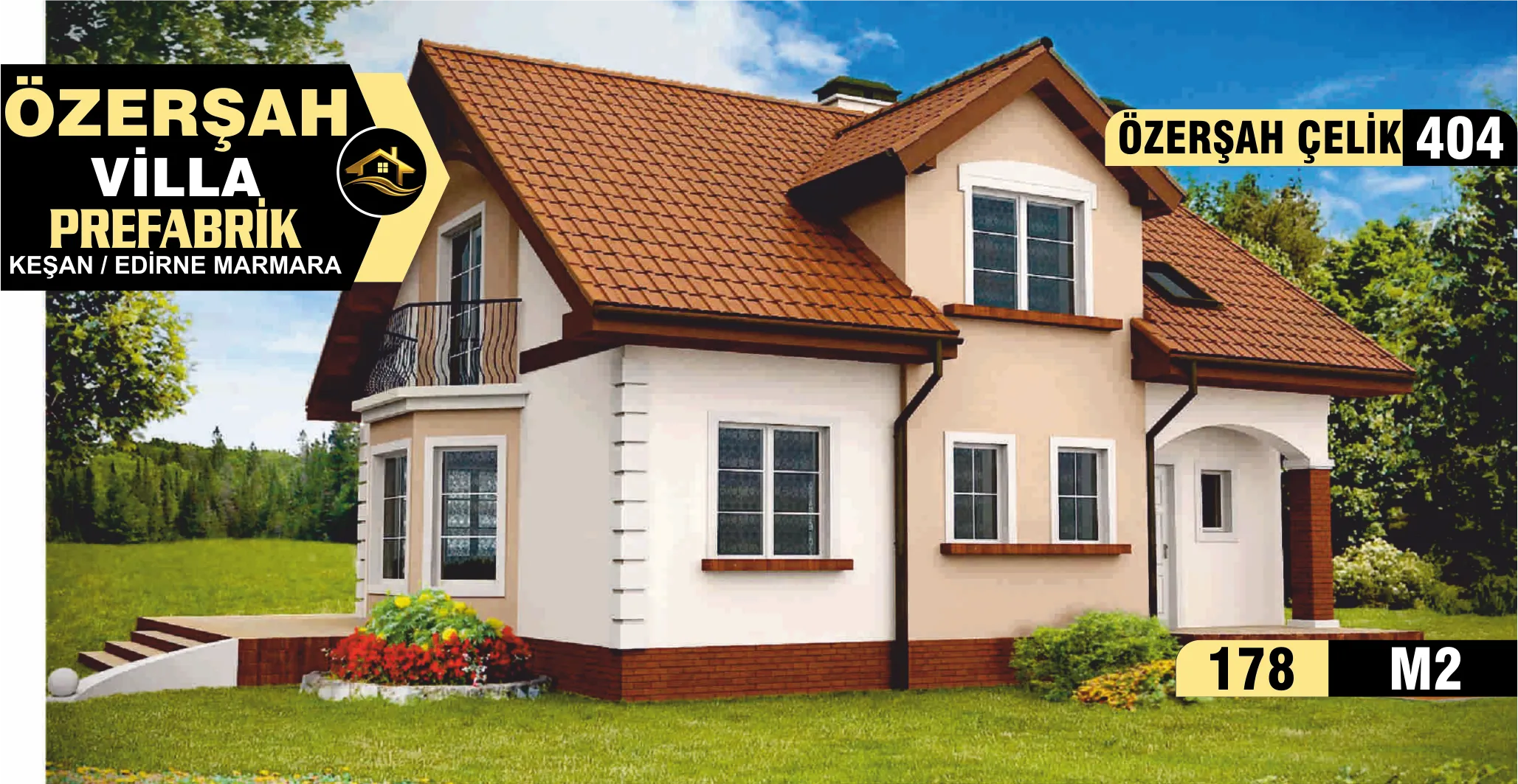 404 - 178m² İki Katlı Çelik Ev