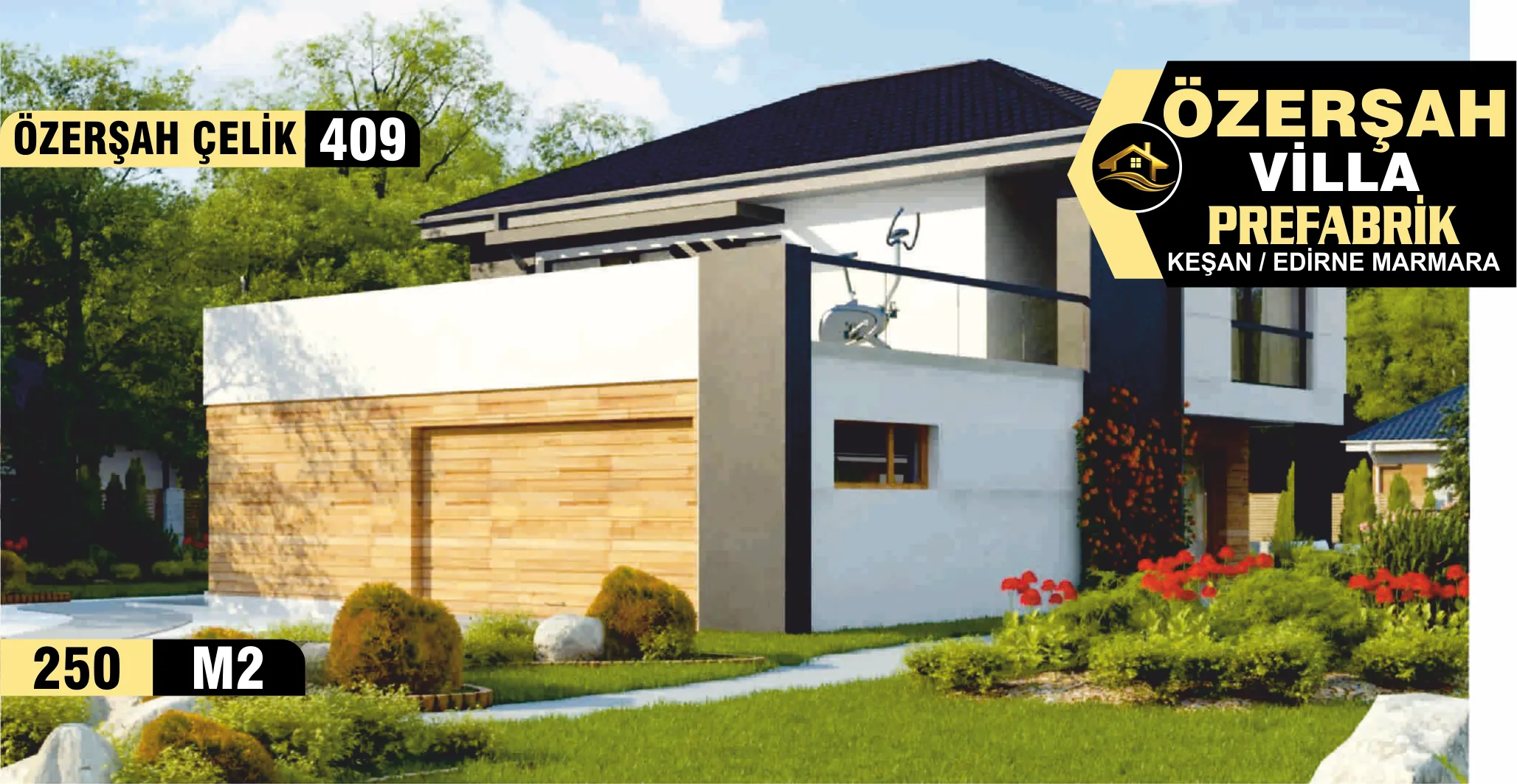 409 - 250m² İki Katlı Çelik Ev