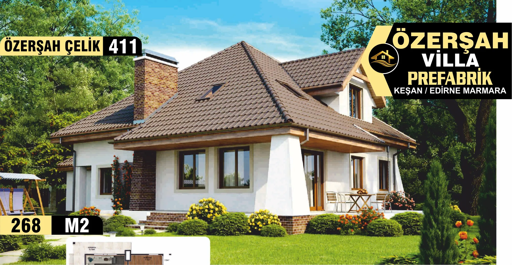 411 - 268m² İki Katlı Çelik Ev